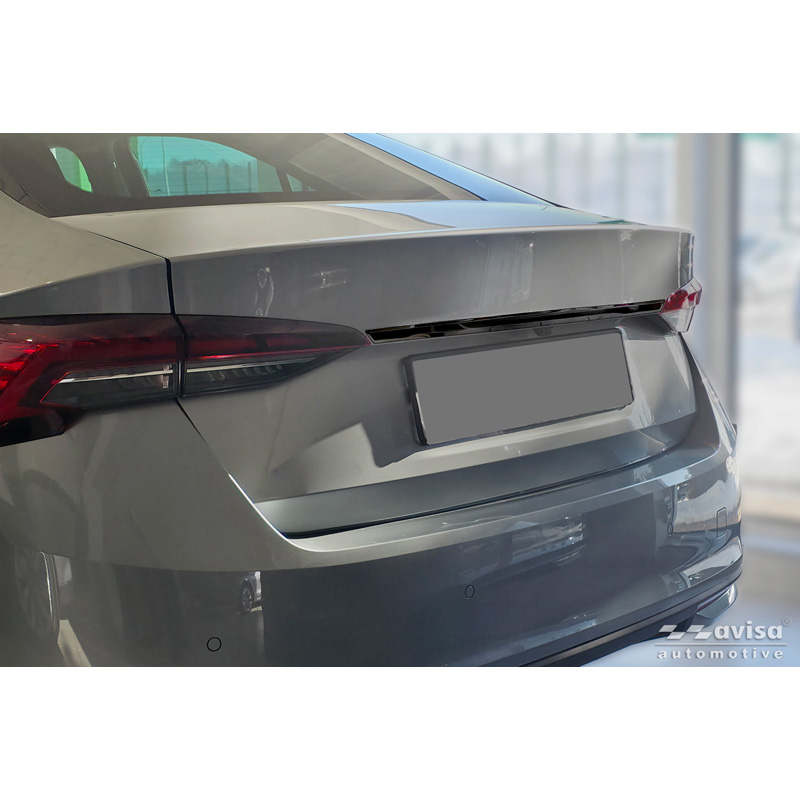 Avisa Moulure de hayon en Inox Noir Chrome sur mesure pour Skoda Octavia IV Liftback (NX3) 2019-2024 & Facelift 2024-