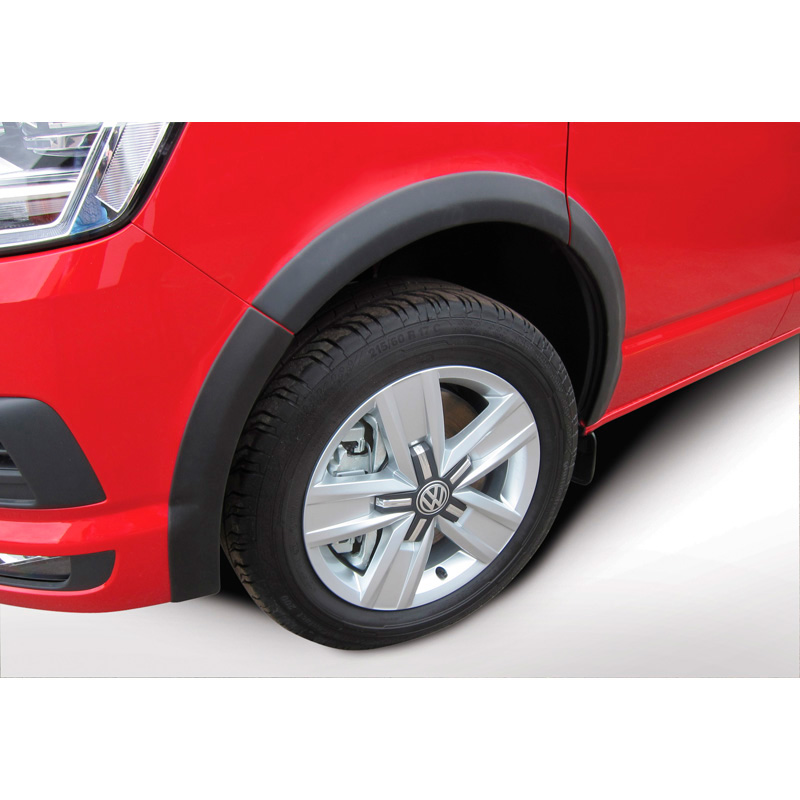 RGM Set extensions de garde-boue sur mesure pour Volkswagen Transporter T6 2015- empattement court - porte glissante à droite - Double porte arrière - Noir