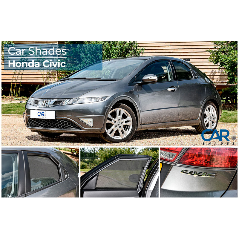 Set de Car Shades sur mesure pour Honda Civic 5 portes 2006-2012 (4-pièces)