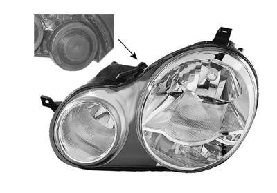 koplamp, Valeo, H1+H7, elektr verstelb, incl stelmotortje, recht