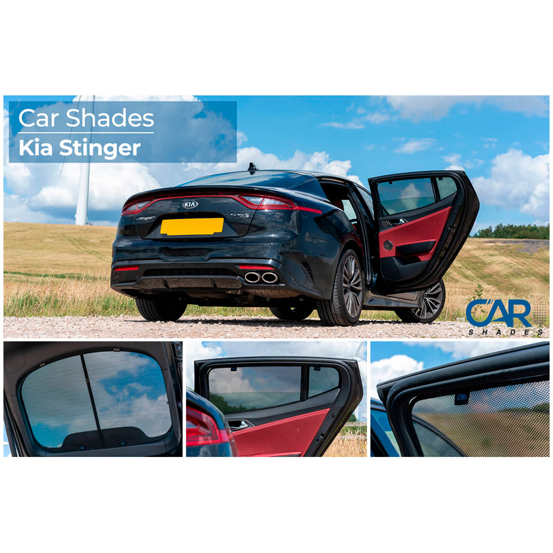 Set de Car Shades sur mesure pour Kia Stinger 2018- (6-pièces)