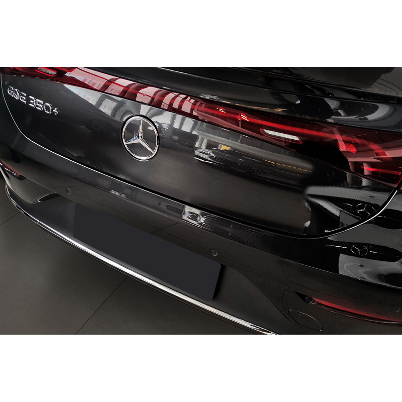 Protection de seuil arrière inox sur mesure pour Mercedes EQE (V295) 2022- 'Ribs'