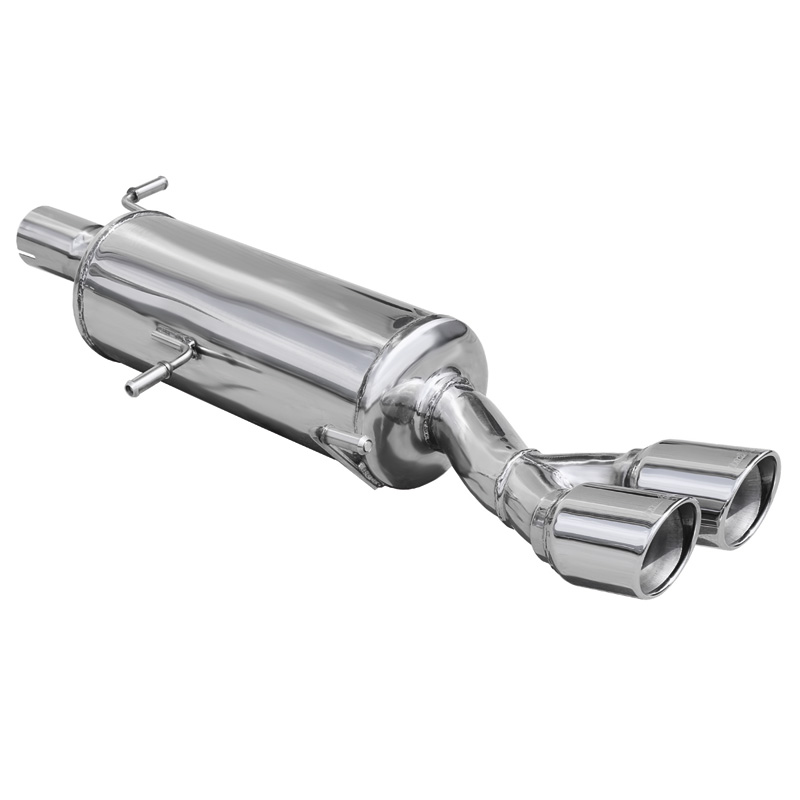 100% Inox Échappement Sport sur mesure pour Peugeot 308 1.6THP GTi (200cv) 2011-2013 Ø65mm 2x80mm X-Race