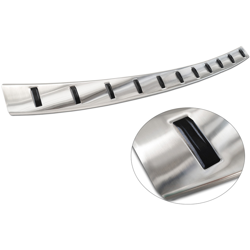 Protection de seuil arrière inox sur mesure pour Volkswagen Caddy V Cargo & Combi 2020- 'STRONG EDITION'