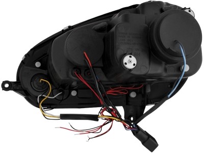 Phares VW Golf V Angel Eyes + LED chrome
