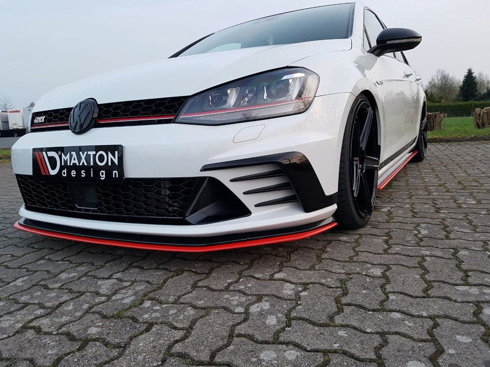Voorspoiler VW Golf 7 GTI Clubsport Glans Zwart