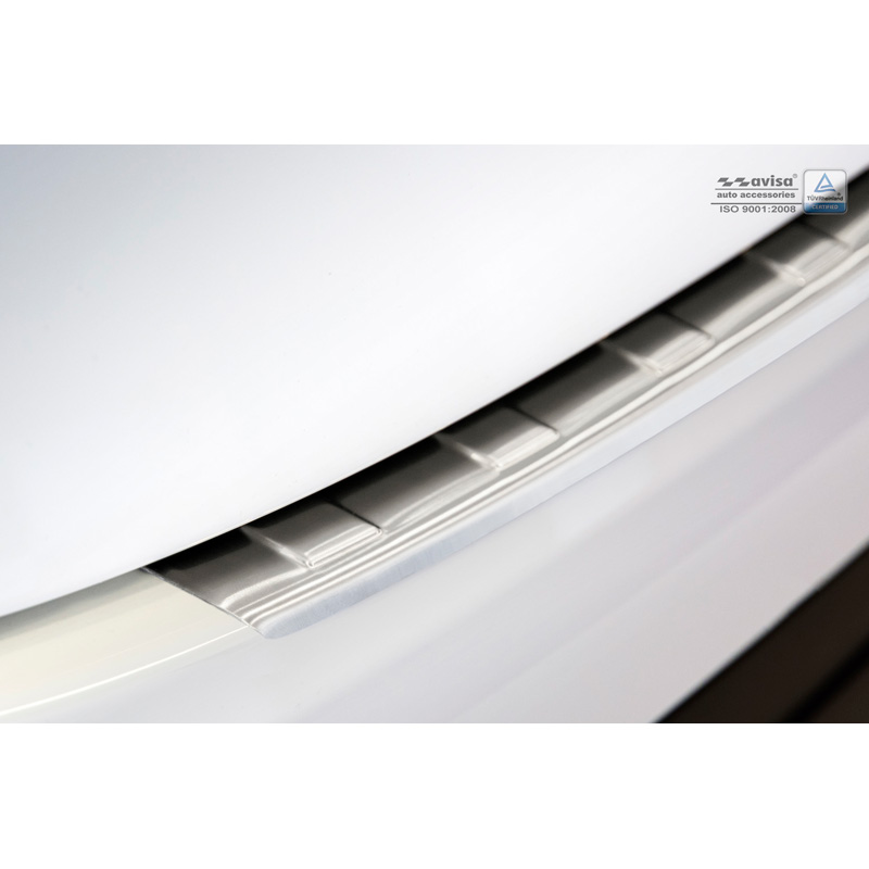 Protection de seuil arrière inox sur mesure pour Jaguar F-Pace 2016-2020 & FL 2020- 'Ribs'