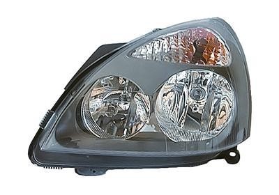 koplamp, H1+H7, elektr verstelb, binnen grijs, rechts Renault Cl