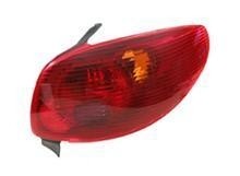 achterlicht, incl fittingdeel, links, 05/2003-Peugeot 206, 1998-