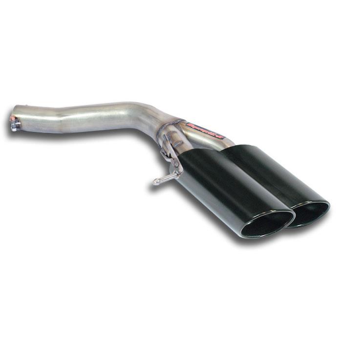 AUDI A6 C7 4G (Sedan + Avant) QUATTRO 3.0 TFSI V6 (310 Hp) 2012 -> 2014 Rear pipe Right 100x75 BLACK
