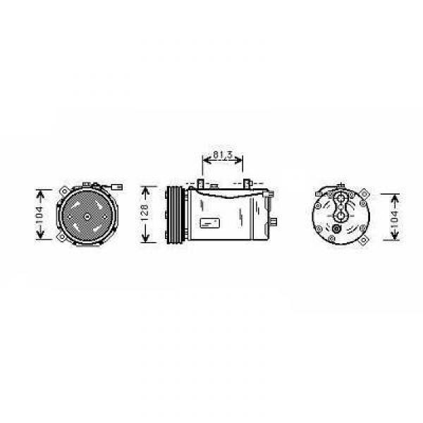 Compressor VW T4 96-04 BENZINE OOK CARAVELLE BENZINE