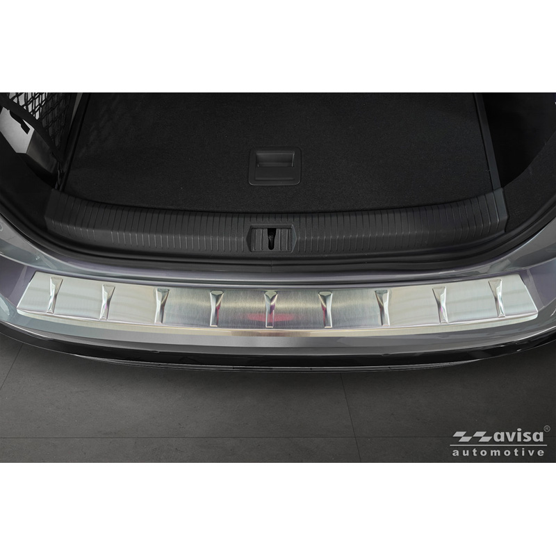 Protection de seuil arrière inox sur mesure pour Volkswagen ID.7 Tourer 2024- 'Ribs'