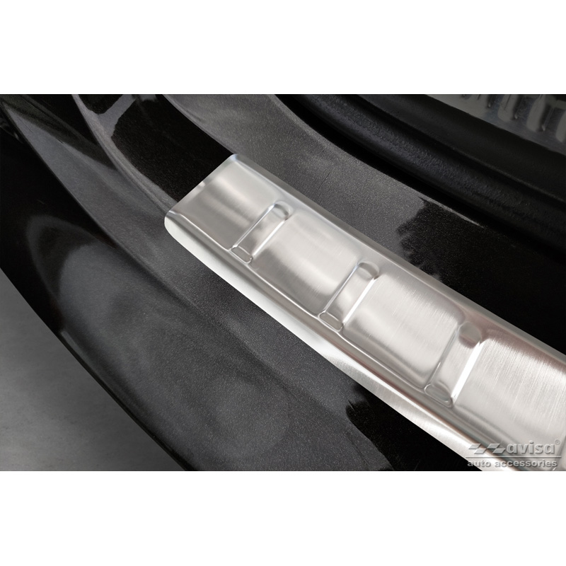 Protection de seuil arrière inox sur mesure pour Audi A6 Allroad 2011-2018 'Ribs'