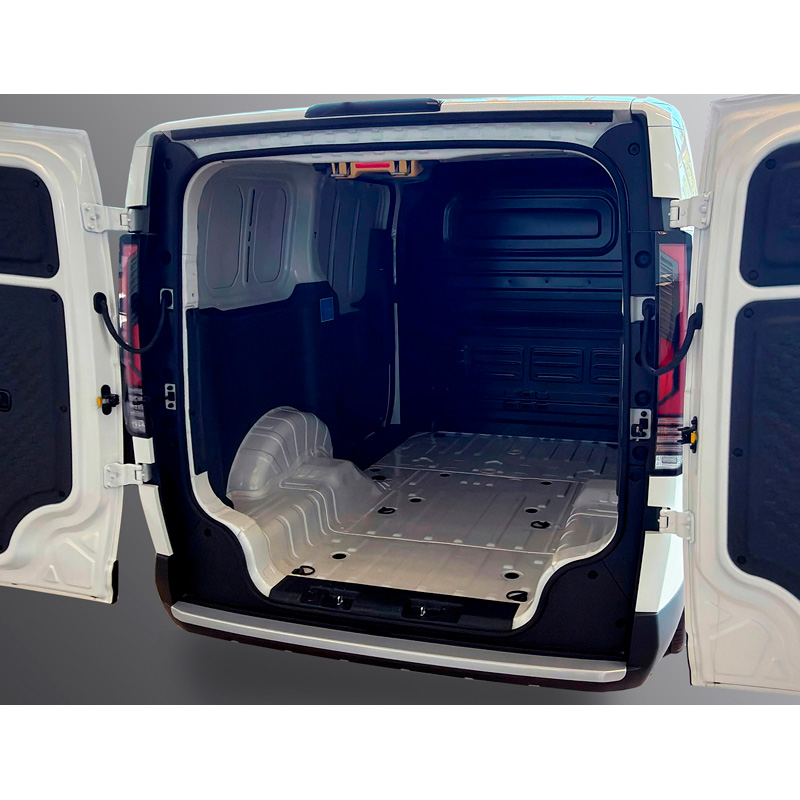 RGM Protection de seuil arrière (ABS) sur mesure pour Kia PV5 2025- avec portes battantes - Argent