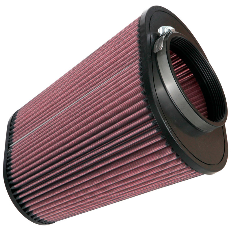 K&N Filtre à Air Universel Ovale/Conique 114mm raccordement, 235mm x 159mm de base, 178mm x 114mm en haut, 254mm hauteur (RU-1024)