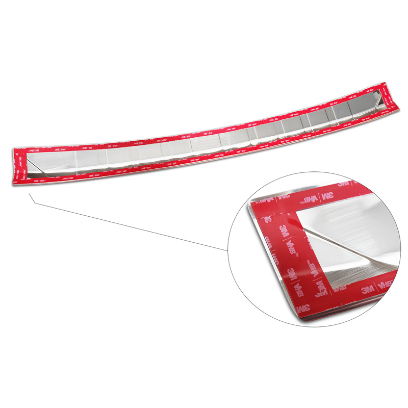 Protection de seuil arrière inox sur mesure pour Mercedes Classe-C W206 Kombi 2021- 'Ribs'