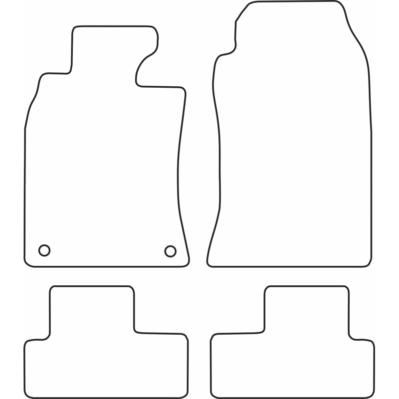 Set de tapis de sol sur mesure pour Mini One & Cooper 2001-2007