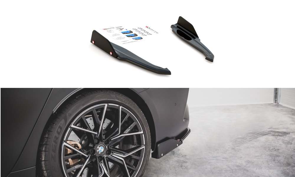 Zijdiffusers V.2 BMW M8 Gran Coupe Maxton Glans Zwart