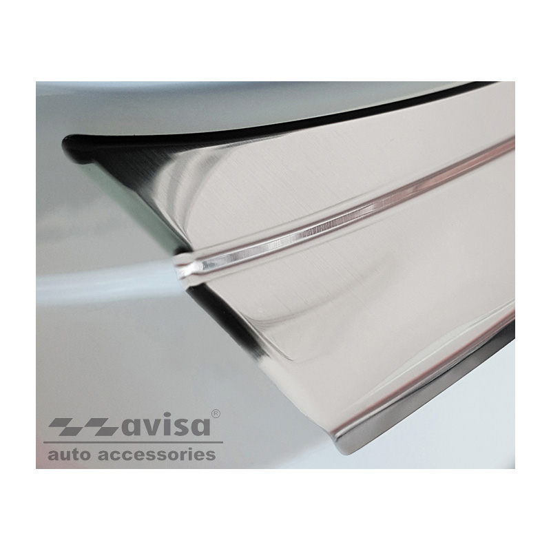 Protection de seuil arrière inox sur mesure pour Seat Leon IV HB 5-portes 2020- & Cupra Leon HB 5-portes 2021-