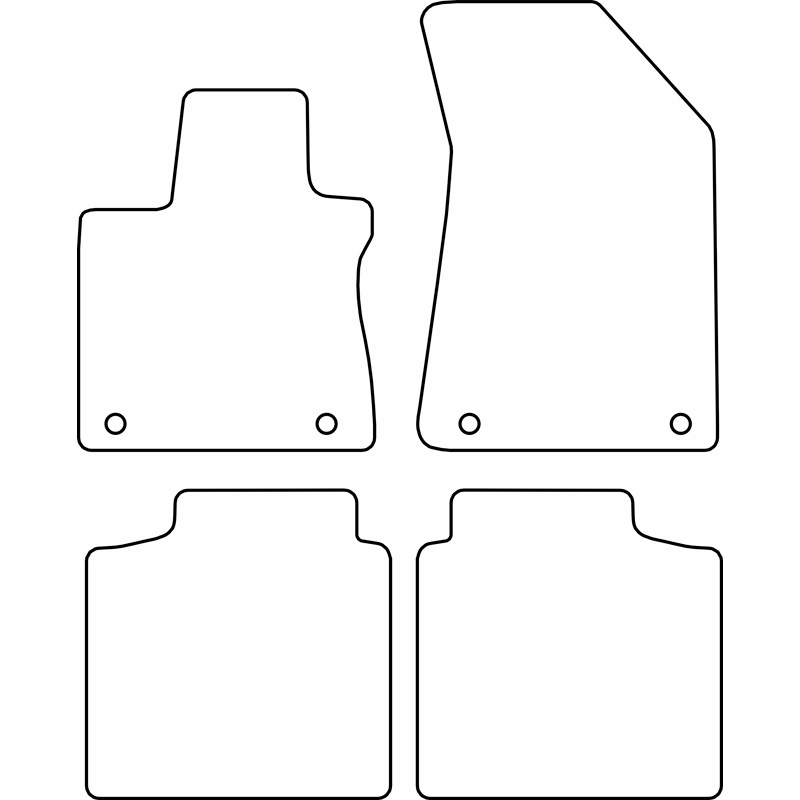Set de tapis de sol sur mesure pour MG (E)HS II PHEV 2024-