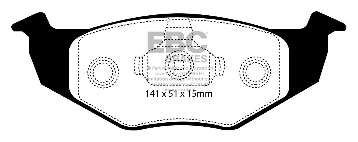 EBC Brakes SEAT Cordoba 1.9 TD 96-99 Remblokken voorzijde greens