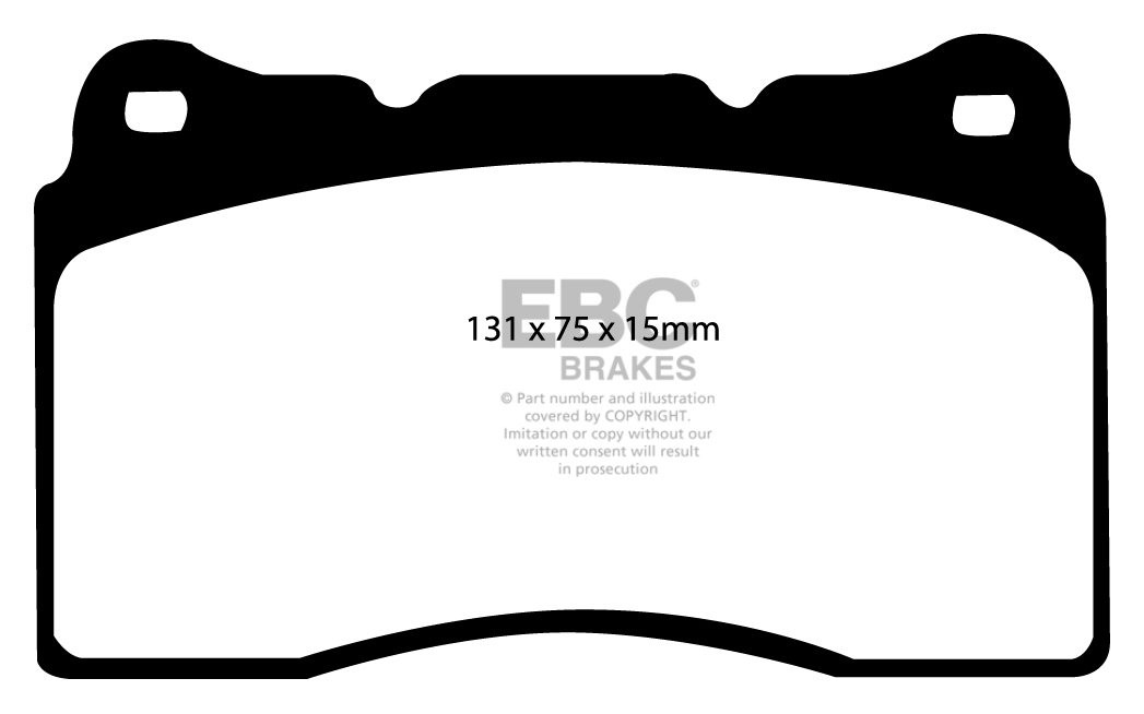 EBC Brakes CHEVROLET Camaro 6.2 2009-.. Remblokken voorzijde