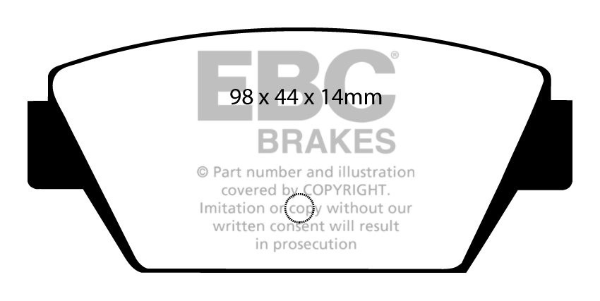 EBC Brakes MITSUBISHI Lancer 1.6 (ABS) 92-96 Remblokken achterzi