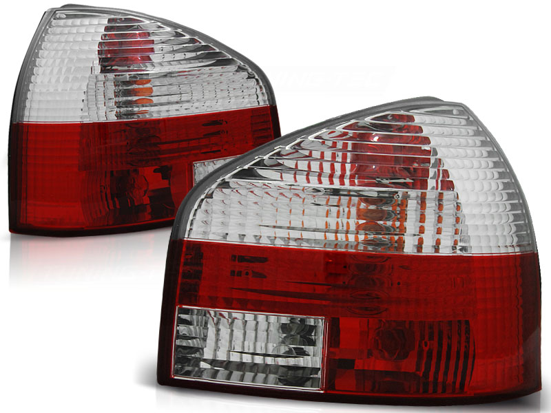 Feux arriere Audi A3 95-01 rouges/blanc