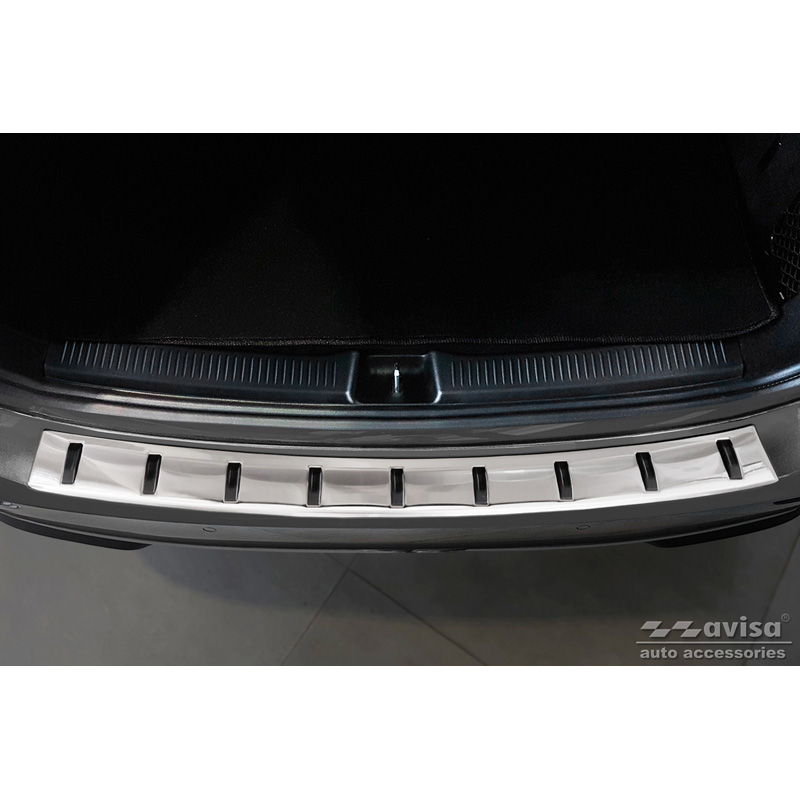 Protection de seuil arrière inox sur mesure pour Mercedes Classe-B (W247) 2019- (incl. AMG) 'STRONG EDITION'