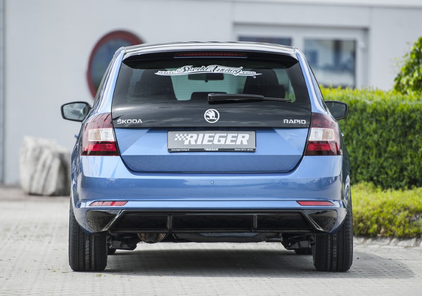 Diffuser Skoda Rapid (NH) Rieger glans zwart