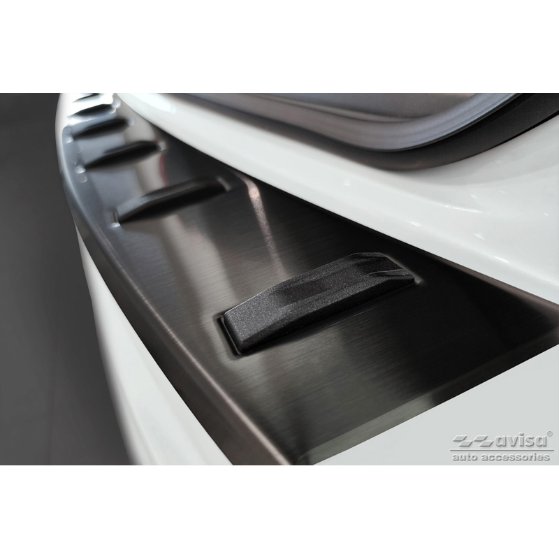 Protection de seuil arrière inox noir sur mesure pour Mazda 6 III (GJ) Combi 2012- 'STRONG EDITION'