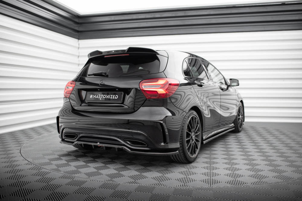 Diffuser Mercedes A Klasse AMG Line W176 FL Maxton Glans Zwart