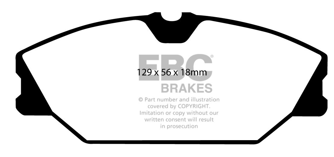 EBC Brakes RENAULT Scenic RX4 1.9 TD 2000-2002 Remblokken voorzi