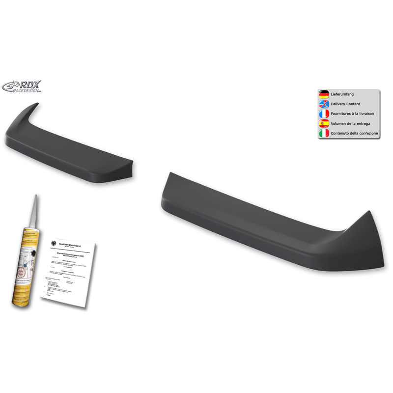 Becquet de toit sur mesure pour Ford Transit Custom / Tourneo Custom 2023- & Volkswagen Transporter / Caravelle T7 2024- (avec portes arrières & hayon) (PUR-IHS)