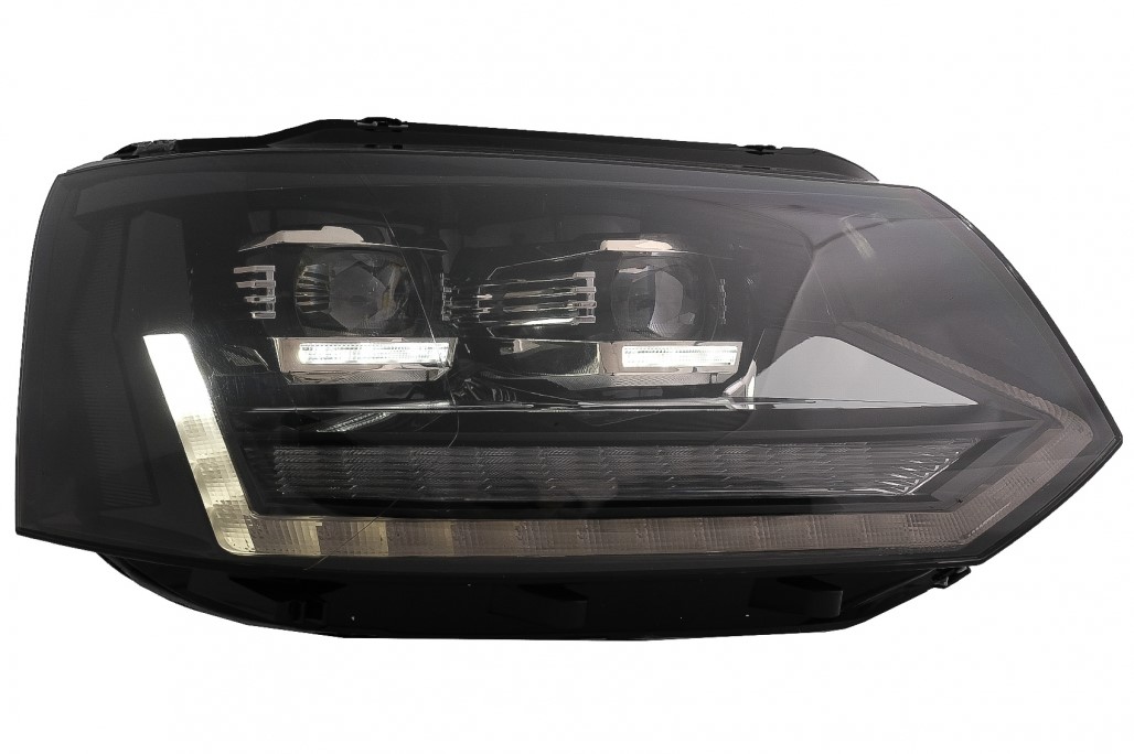 Headlights fits VW T5 09-.. Devil Eyes Dlite LED black