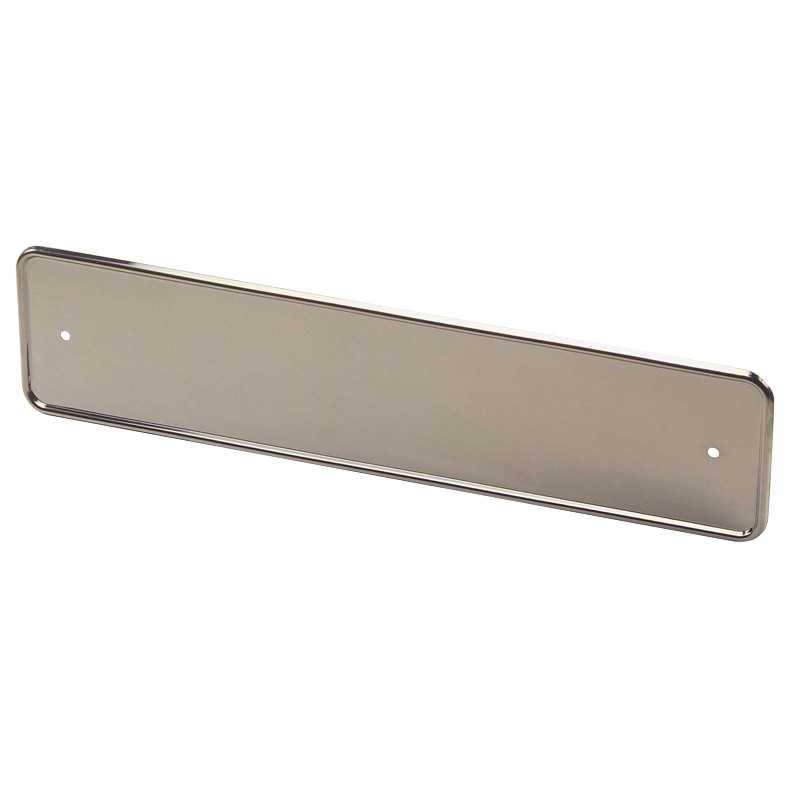 Porte-plaque Inox Chromé, la pièce