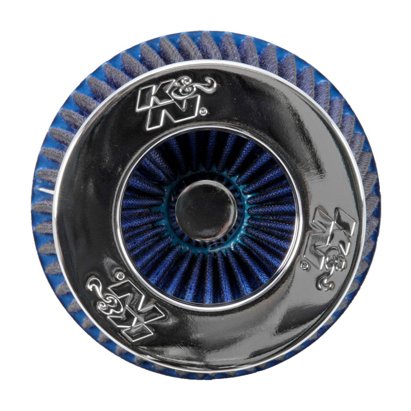 K&N RG-Serie Filtre à air universelle avec 3 diamètres d'installation Bleu (RG-1001BL-L)