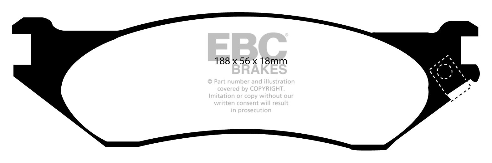 EBC Brakes PEUGEOT 504 2.3 D Station 71-86 Remblokken achterzijd