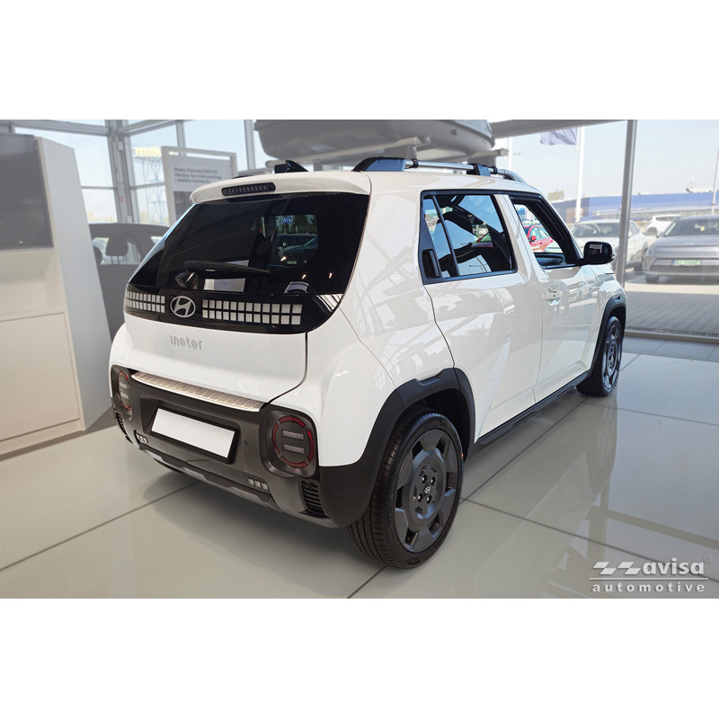 Avisa Protection de Seuil de Coffre Acier Inox sur mesure pour Hyundai Inster 2024- - Argent