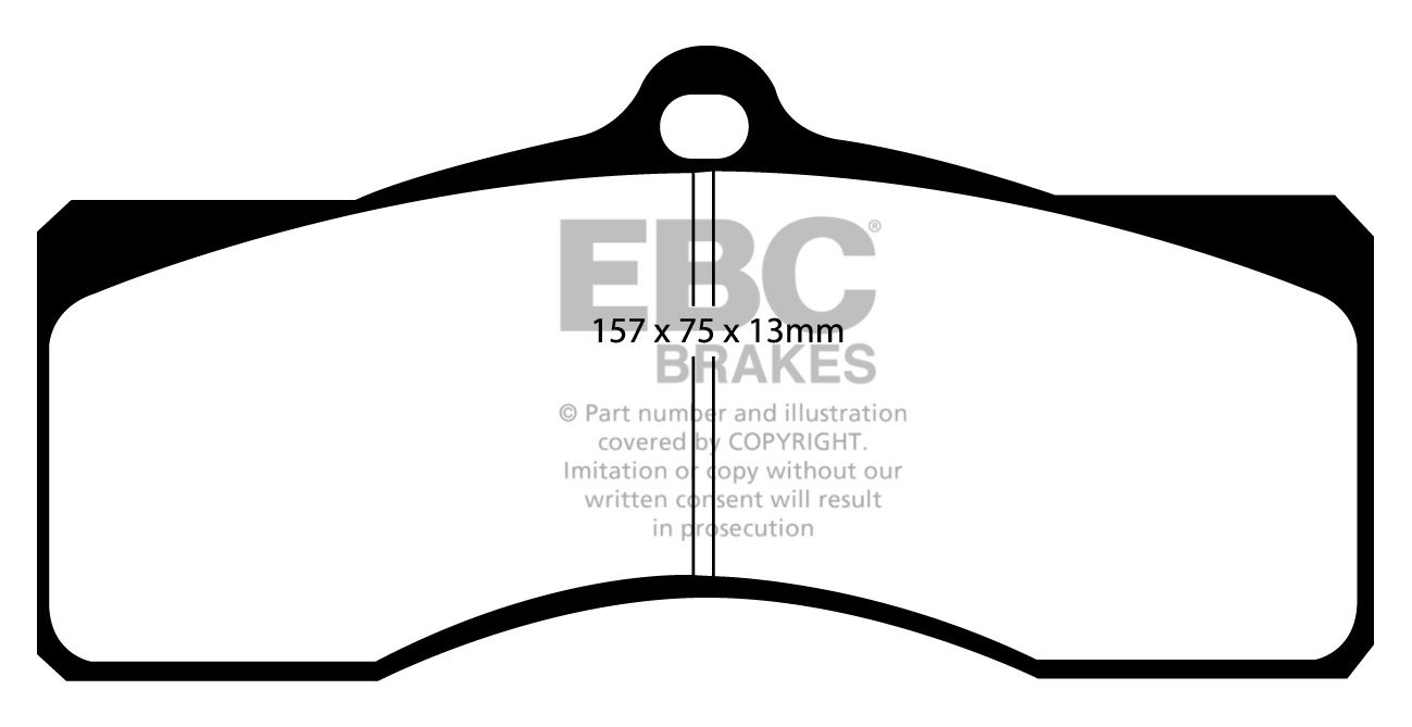 EBC Brakes CHEVROLET Corvette 5.4 65-69 Remblokken voorzijde yel