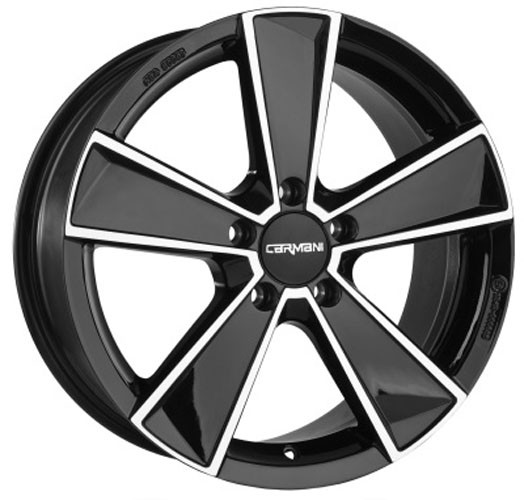 Carmani CA10 Flash 6,5x16 5x112 ET50 black polish Velgen