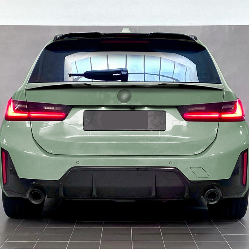 Aileron arrière inférieur sur mesure pour BMW Série 3 G21 Touring 2019- (ABS Noir Luisant)