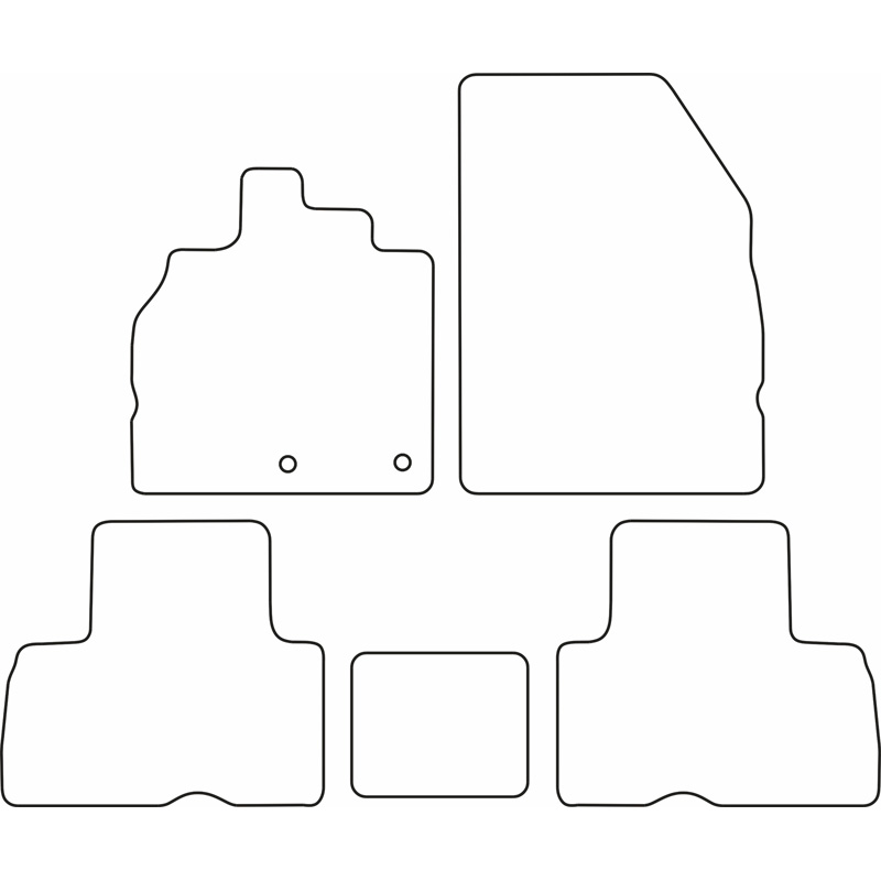 Set de tapis de sol sur mesure pour Renault Scenic 2009-2015