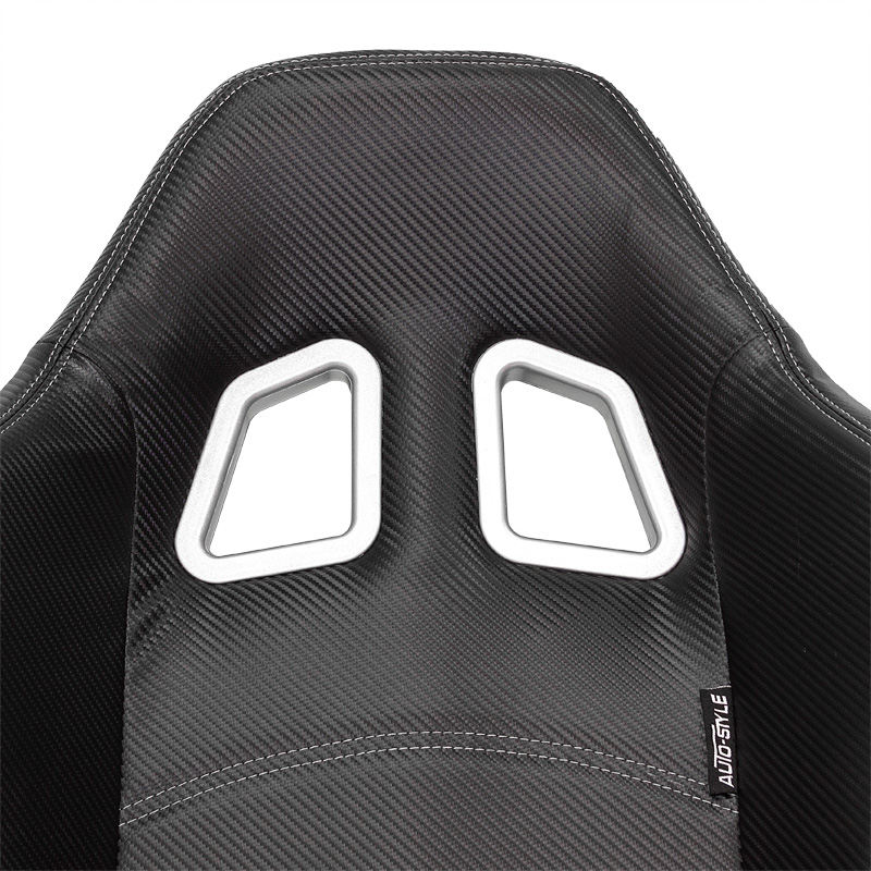 Siège baquet 'Type Z' - Noir Look-Carboné - Dossier réglable - incl. glissières