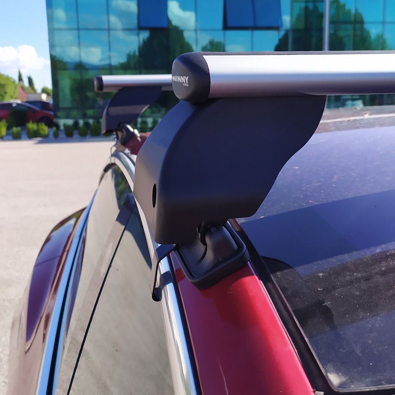 Jeu de barres de toit Twinny Load Aluminium Fly Bar sur mesure pour Tesla Model 3