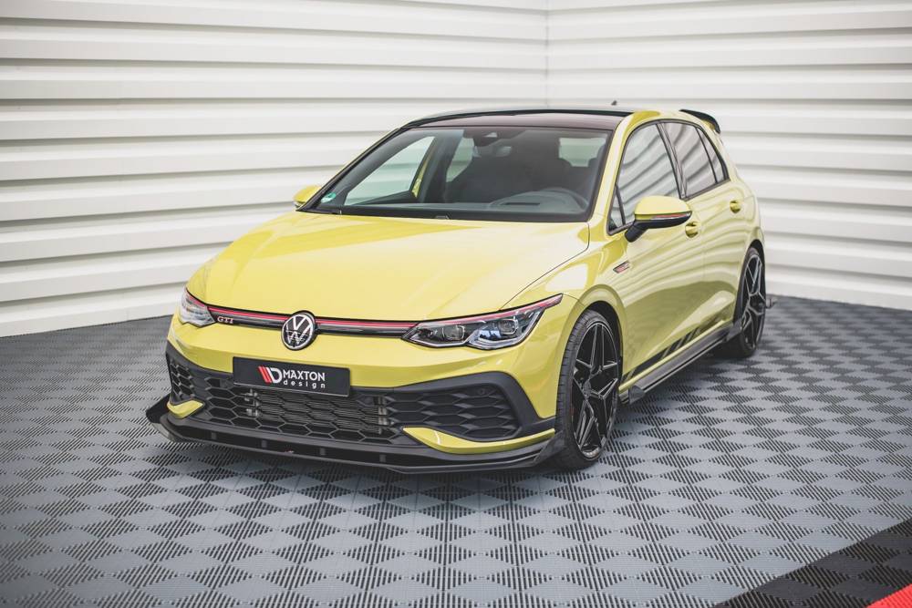Canards Volkswagen Golf 8 GTI Clubsport Maxton Glans Zwart