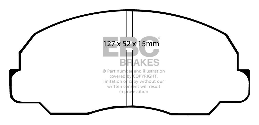 EBC Brakes DAIHATSU Rocky 2.8 TD 87-89 Remblokken voorzijde
