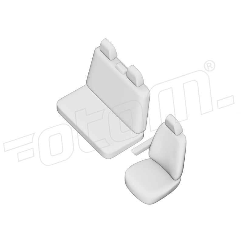 Original Design Housses de siège en tissu 2+1 sur mesure pour Peugeot Boxer 2020- (accoudoir sur le siège du conducteur)