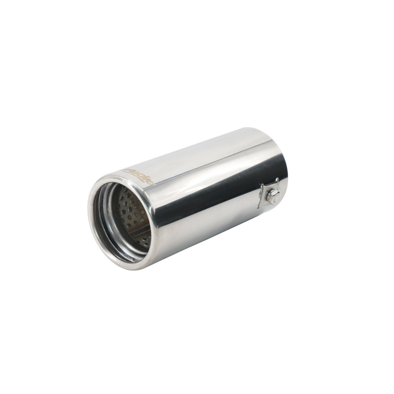 Simoni Racing Embout d'Échappement Rond Inox - Ø63xL130mm - Montage 37-61mm