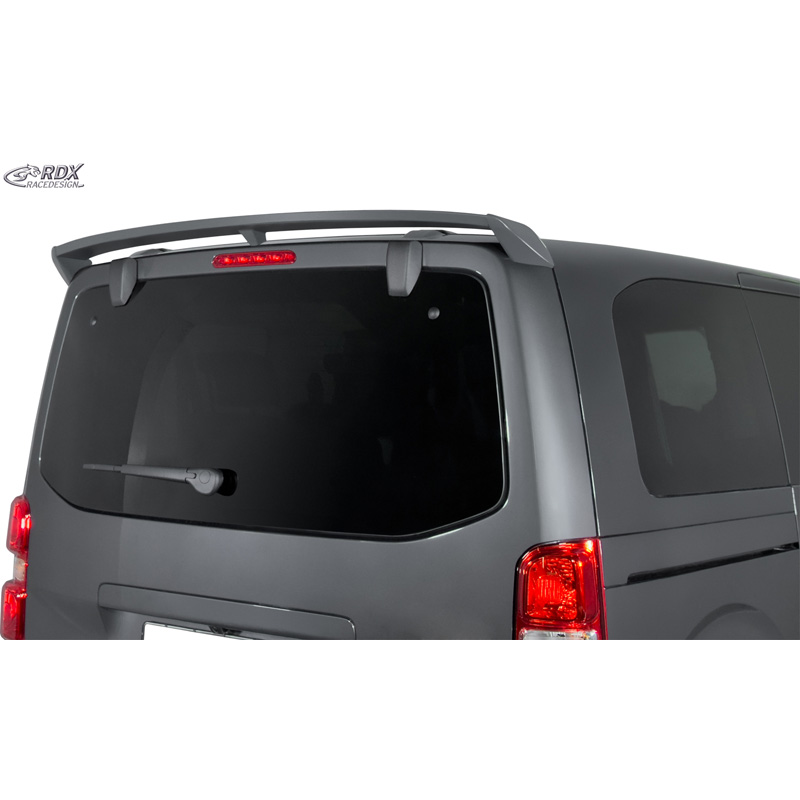 RDX Racedesign Becquet de toit sur mesure pour Citroën Jumpy/Dispatch/Spacetourer & Peugeot Expert III/Traveller & Toyota Proace 2016- & Opel Vivaro C/Zafira Life 2019- & Fiat Scudo/Ulysse 2022- (avec hayon arrière) (PU)